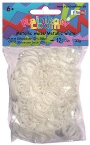 Rainbow Loom® 600 Stück Gummibänder Weiß