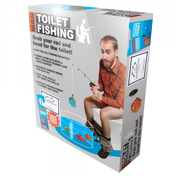 Toilettenfischen | WC-Angeln | Männergeschenk für Weihnachten oder Geburtstag