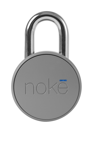 Noke - Padlock Grau beschichtet (Bluetooth Schloss) für alle Smartphone