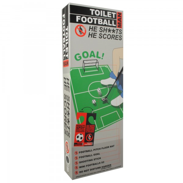 Toiletten-Fußball | WC-Fußball | Mini Fußballfeld mit Schießstock