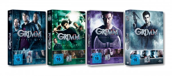 Grimm Staffel 1-4 (Deutsche Ausgabe 24 DVDs) 